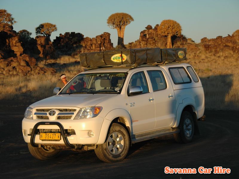 Savanna Car Hire Windhoek, Namibia4x4 hire in NamibiaToyota 4x4